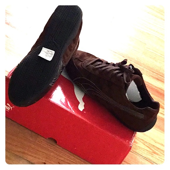puma shoes brown